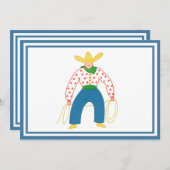  Cowboy Flat dank je kaart (Voorkant / Achterkant)