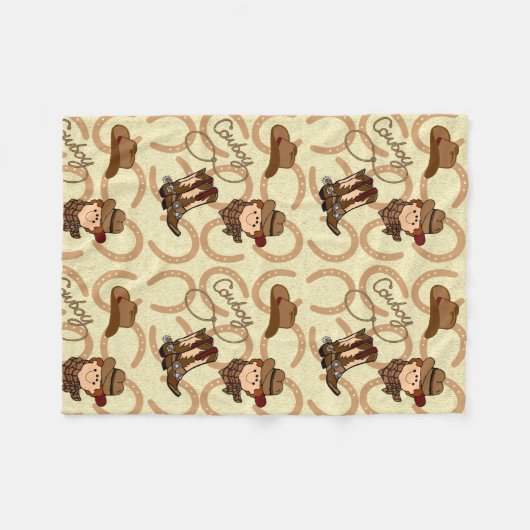 Cowboy Fleece Deken (Voorkant (Horizontaal))