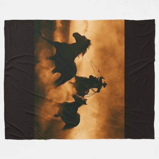 cowboy fleece deken (Voorkant (Horizontaal))