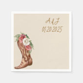 COWBOY FLORAL VRIJGEZELLENFEEST SERVET (Voorkant)