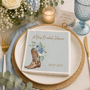COWBOY FLORALE BRUIDSSHOWER SERVET