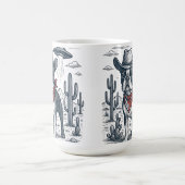 Cowboy Franse Bulldog  Alien western Koffiemok (Center)