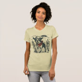Cowboy Franse Bulldog  Alien western T-shirt (Voorkant volledig)