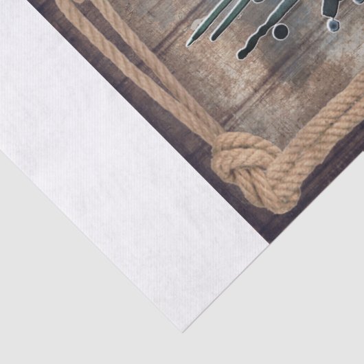 Cowboy Free Spirit Retro Western Decoupage Tissuepapier (Detail)