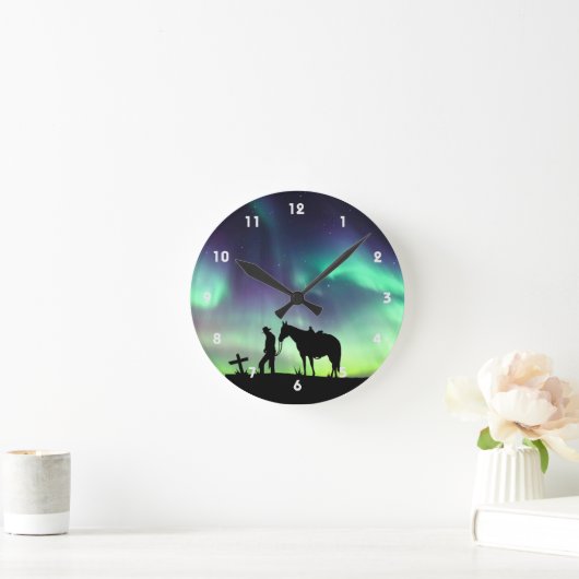 Cowboy Gebed Silhouet Wandklok (Huis)