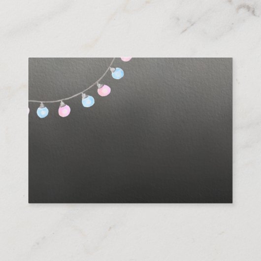 Cowboy gender onthult boeken voor een baby kaart. informatiekaartje (Achterkant)