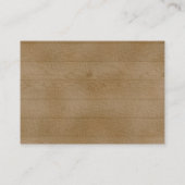 Cowboy gender onthult boeken voor een baby kaart. informatiekaartje (Achterkant)