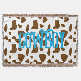 Cowboy gepersonaliseerd deken