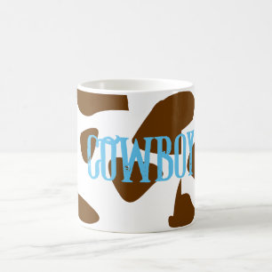 Cowboy gepersonaliseerde beker koffiemok