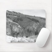 Cowboy gescheiden van zijn kudde. muismat (Met muis)