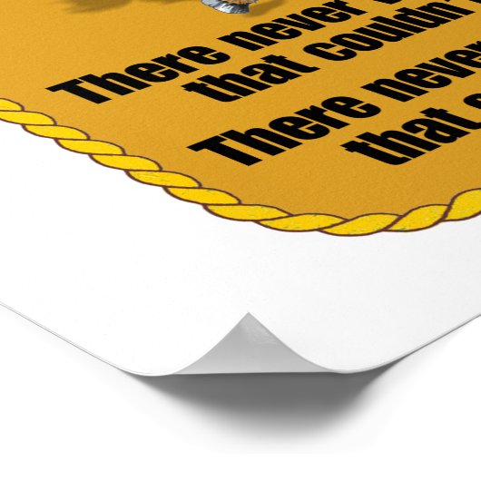 Cowboy Gezegde Poster (Hoek)