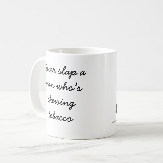 COWBOY GEZEGDEN COFFEE MOK (Voorkant links)