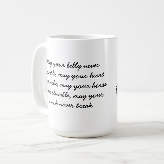 COWBOY GEZEGDEN COFFEE MOK (Voorkant links)