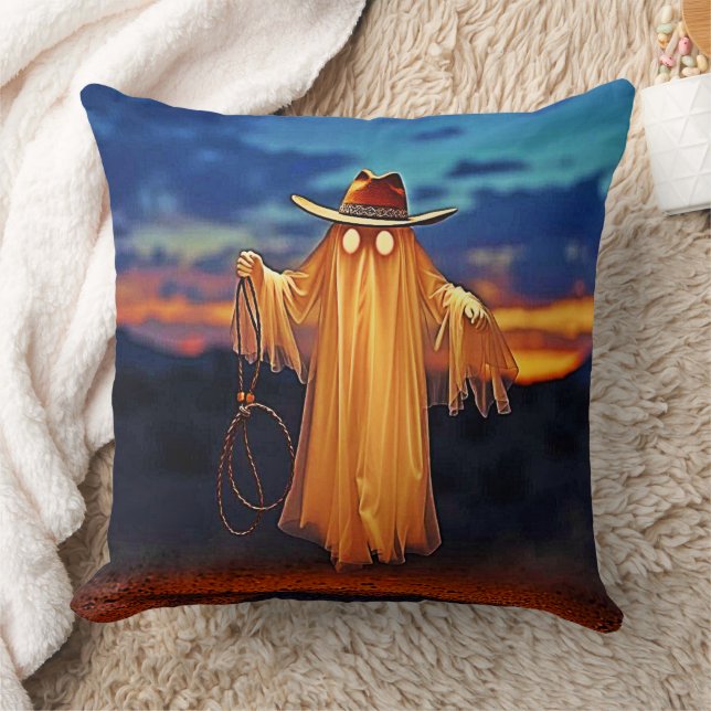 Cowboy Ghost bij Sunset Design Kussen (Deken)