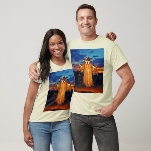 Cowboy Ghost bij Sunset Design T-shirt
