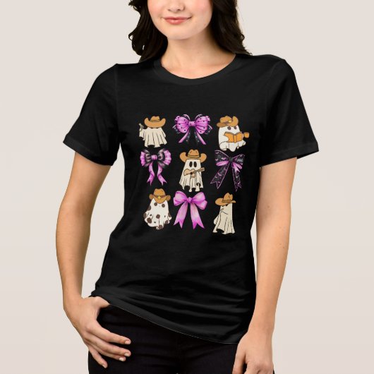 Cowboy Ghost & Cowgirl Halloween Shirt (Voorkant)