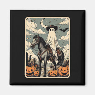 Cowboy Ghost Riding Horse Funny Tarot Kaart Hallow Magneet