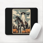 Cowboy Ghost Riding Horse Funny Tarot Kaart Hallow Muismat (Met muis)