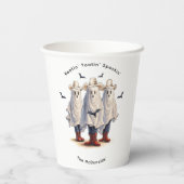 Cowboy Ghosts Grappig Western Halloween Party Papieren Bekers (Achterkant)