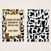 Cowboy Gift Favor Label Label Visitekaartjes (Voorkant /achterkant)