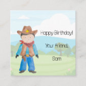 Cowboy Gift Kaart Behuizing (Voorkant)