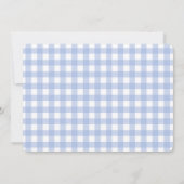 Cowboy Gingham Uitnodiging (Achterkant)