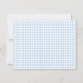 Cowboy Gingham Westerse baby shower uitnodigingen (Achterkant)