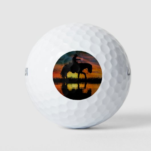 Cowboy golfbal golfballen (Voorkant)