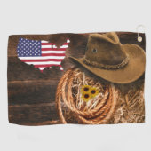 Cowboy Golfhanddoek (Horizontaal)