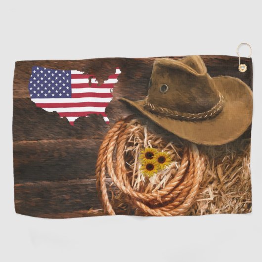Cowboy Golfhanddoek (Horizontaal)