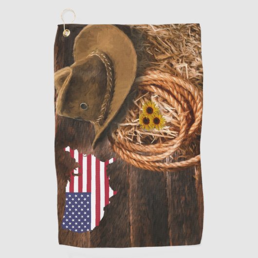 Cowboy Golfhanddoek (Voorkant)