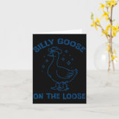 Cowboy Goose Silly On The Loose Funny Animal Men W Kaart (Gele Bloem)