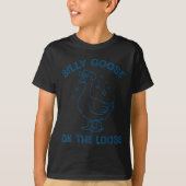 Cowboy Goose Silly On The Loose Funny Animal Men W T-shirt (Voorkant)