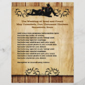 Cowboy Grooms Custom Gay Wedding Programs (Voorkant)