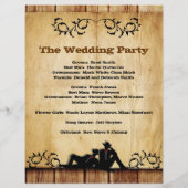 Cowboy Grooms Custom Gay Wedding Programs (Achterkant)