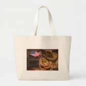 Cowboy Grote Tote Bag (Voorkant)