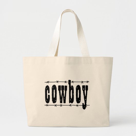 Cowboy Grote Tote Bag (Voorkant)