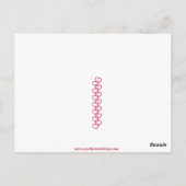 Cowboy & Guitar Valentine Postcard Briefkaart (Achterkant)