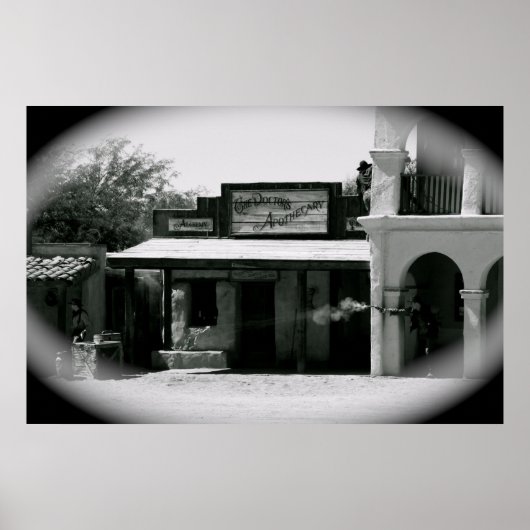 Cowboy Gungevecht Poster (Voorkant)