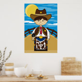 Cowboy Gunslinger Poster (Keuken)