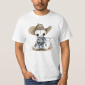 cowboy halloween ghost t-shirt (Voorkant)
