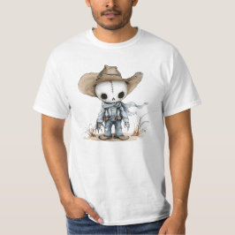 cowboy halloween ghost t-shirt