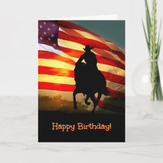 Cowboy Happy Birthday Kaart