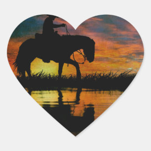 Cowboy hart Sticker