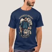 Cowboy Hart & Wolf Soul - Wild Spirit T-shirt (Voorkant)