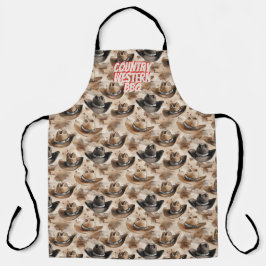 Cowboy Hats Country Western BBQ Schort