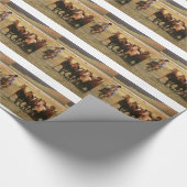 Cowboy Herding bij Ranch Cadeaupapier (Hoek)