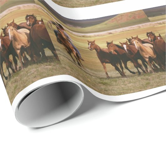 Cowboy Herding bij Ranch Cadeaupapier (Rol Hoek)