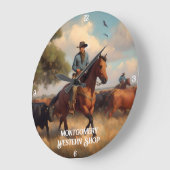 Cowboy Herding van runderen te paard Grote Klok (Hoek)