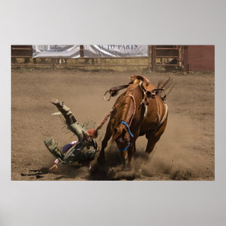 Cowboy-herfsten uit springbronzen poster